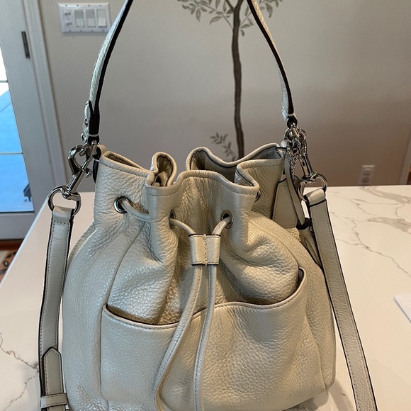 Coach Drawstring Shoulder Bag- Cream - Picture 1 of 9